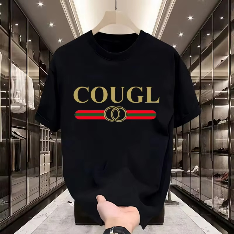 Streetwear Brand Fashion - تي شيرت رجالي مطبوع بتصميم عصري،